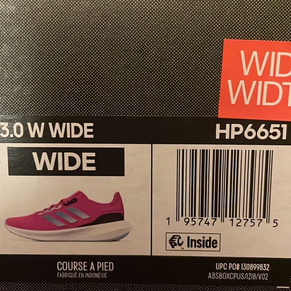 Adidas Runfalcon 3.0 Sneakers in Fuchsia Size-9 Wide Width NWT - Picture 9 of 9